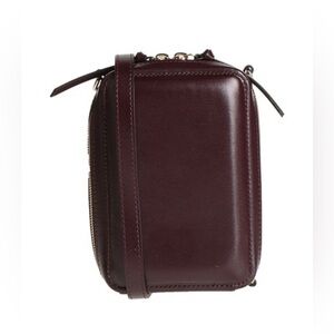 GANNI- burgundy crossbody bag